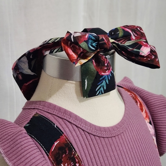 Baby Girl floral Dress with headband. Size 12-18M - Picture 2 of 13